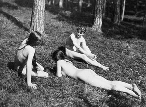 Ao ar livre; estudo de 50 modelos, Alemanha, década de 1920